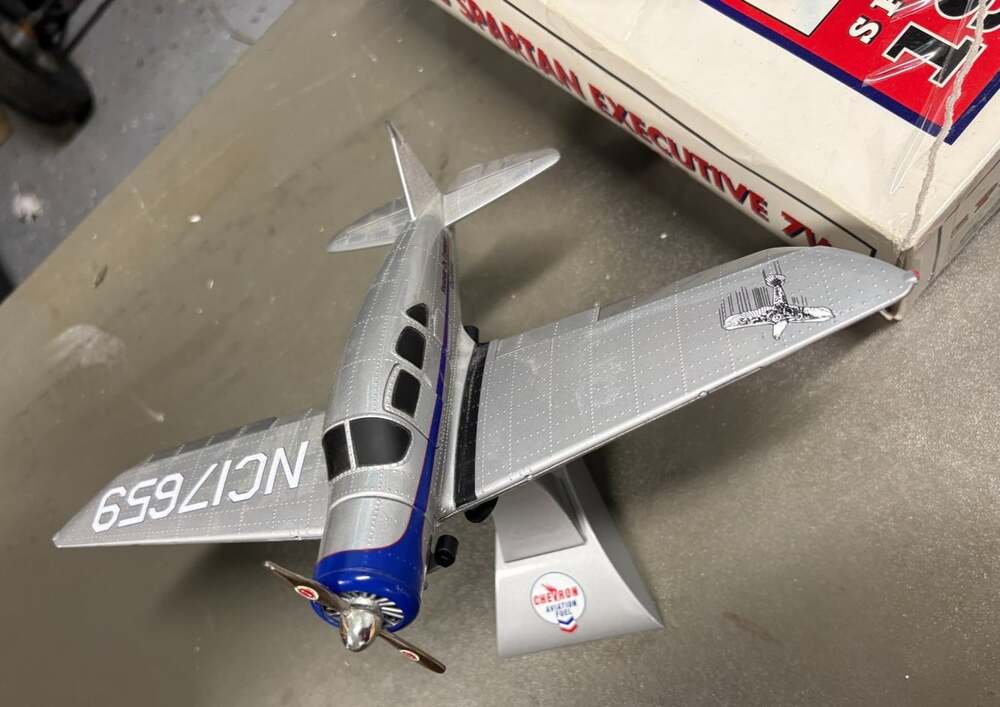 ERTL Chevron 1935 Spartan Executive Airplane Diecast Bank Special Edition EUC